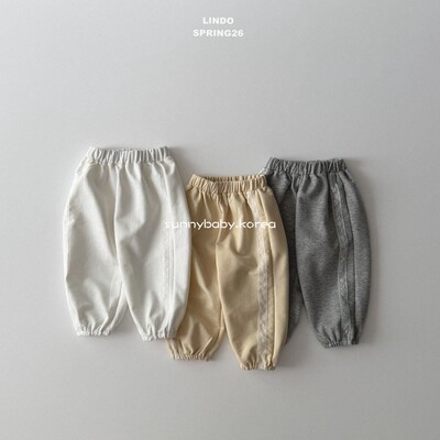 LINDO韩国进口童装代购26春女小童宝甜美蕾丝花边舒适休闲束脚裤