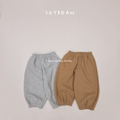 SoyBean韩国童装代购26春男女小大童柔软简约纯色舒适休闲裤卫裤