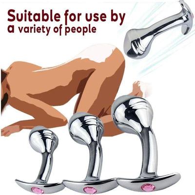 SML Metal Steel Anal Butt Plug Prostate G-spot Massager