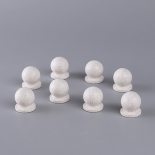 迷你仿真石头墩城市微型建筑摆件儿童小号场景模型石球路障玩具