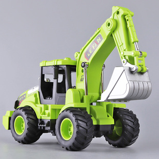 工程车挖土机儿童大号挖掘机玩具车男孩宝宝惯性压路机模型礼物