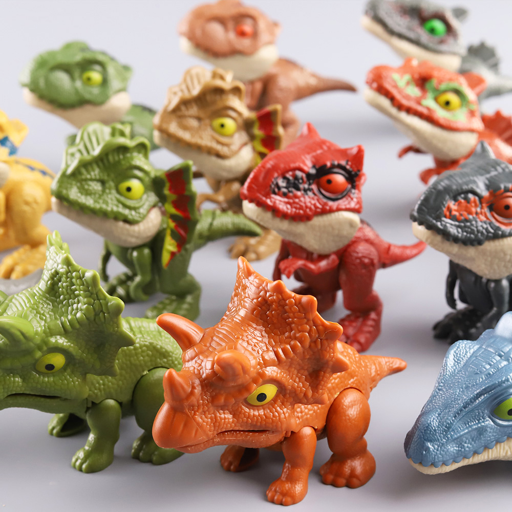 儿童咬手动物仿真恐龙咬手指翼龙卡通模型男孩礼物恐龙蛋恐龙玩具