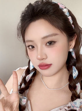 。适合短发的发箍女网红2024年新款夏天洗脸发卡蕾丝多层蝴蝶结头