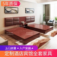 Giường khách sạn nội thất khách sạn tiêu chuẩn phòng đầy đủ tùy chỉnh khách sạn nội thất căn hộ giường nhanh khách sạn cho thuê phòng khách sạn giường - Nội thất khách sạn mẫu kệ gỗ đẹp