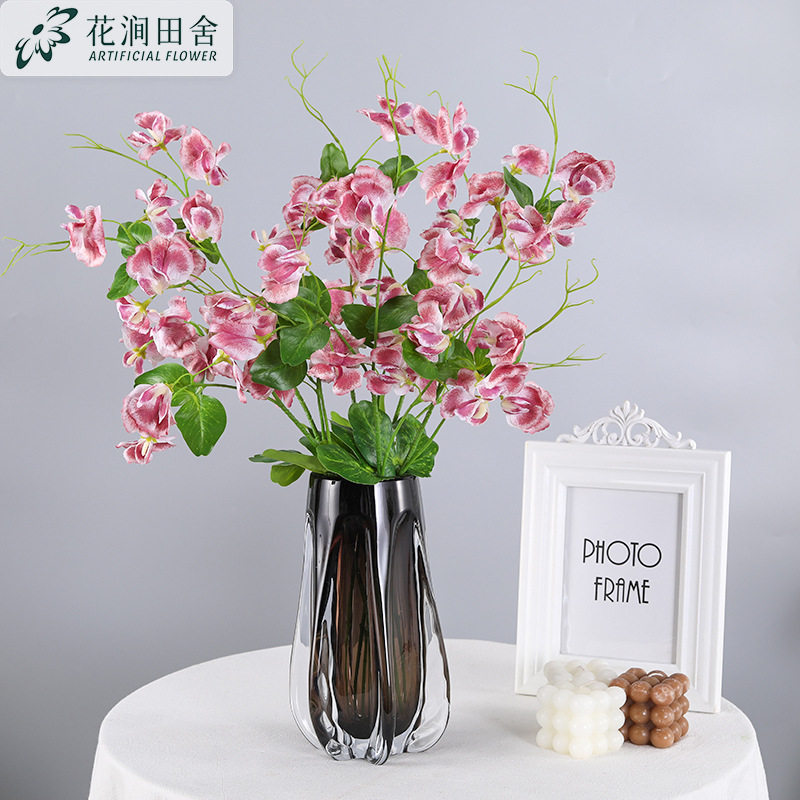 仿真花带叶豌豆北欧家居