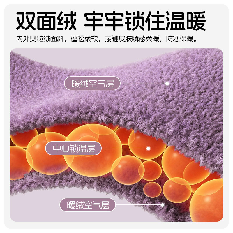 秋冬双面加绒加长款护膝