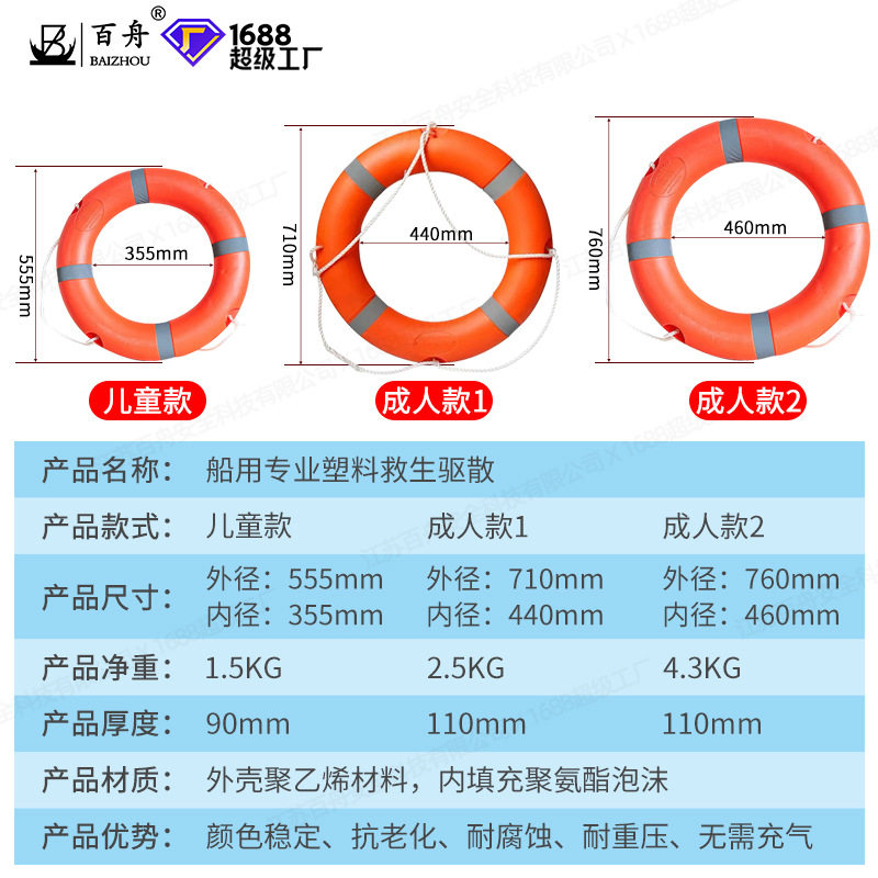 厂家救生圈CCS认证船用海