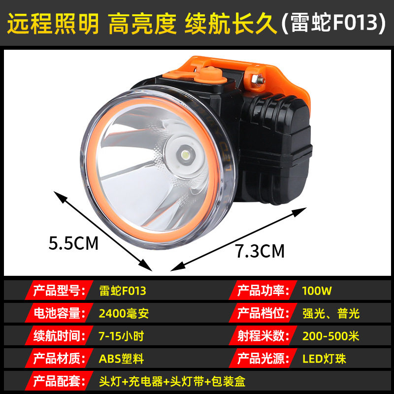 防水钓鱼头灯户外照明灯