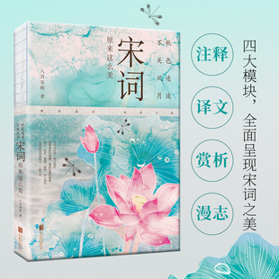 秋色连波，不关风月：宋词原来这么美 八月安妮著 汇聚词学名家集说 博采众长 中国古典小说诗词