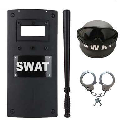 盾牌头盔装备幼儿园角色扮演特警