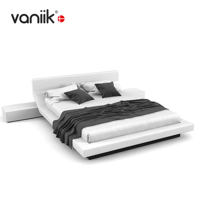 vaniik/意式艺术样板间皮艺床卧室Porro Lipla实木烤漆双人床
