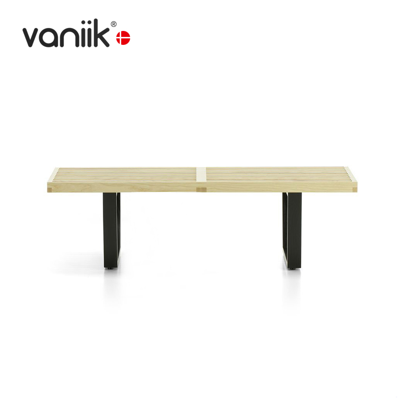 vaniik/意式简约尼二森实木休闲长凳Nelson Bench居家玄关换鞋凳