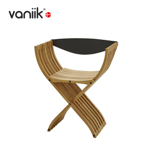 vaniik Pauli扶手椅 北欧实木设计客厅休闲Curule写意空间Pierre
