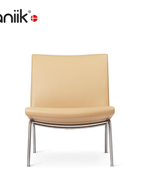 vaniik/意式极简轻奢设计经典样板间客厅皮革沙发椅 CH401 休闲椅