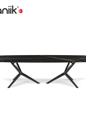 意式轻奢创意设计大平层客厅餐厅岩板 Atlantis Keramik 餐桌