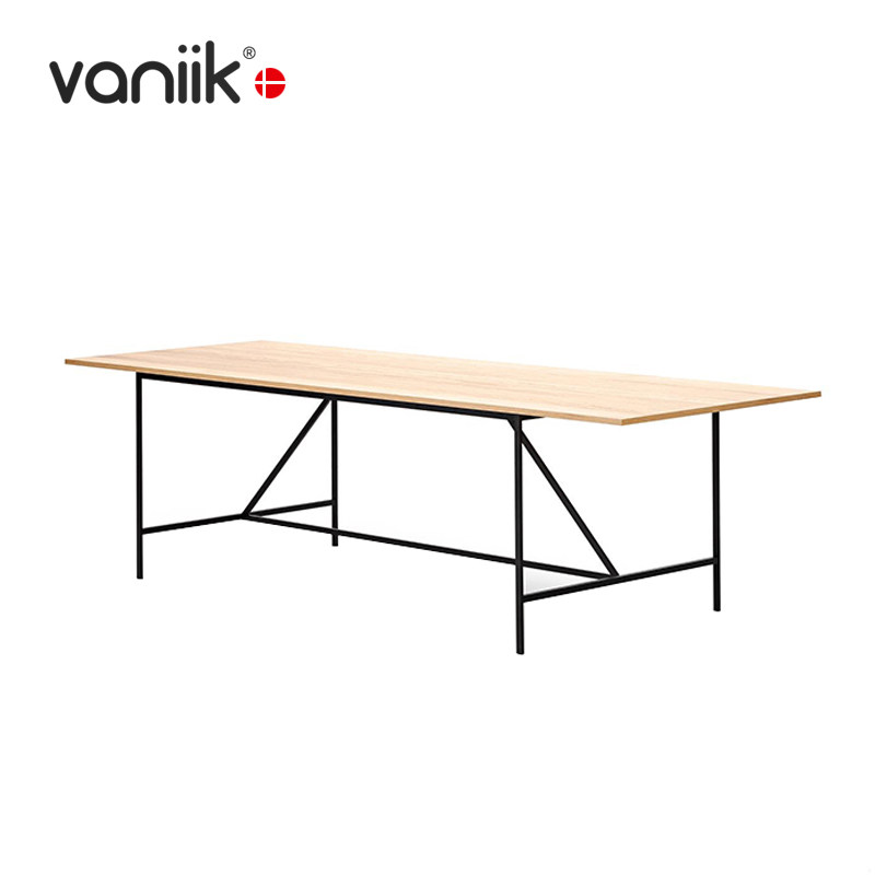vaniik/意式极简大平层餐厅长方形餐桌 Cache Dining table会议桌