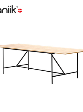 vaniik/意式极简大平层餐厅长方形餐桌 Cache Dining table会议桌