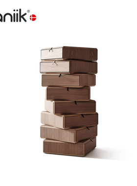 vaniik/意式极简实木多功能边柜储物柜Teorema轻奢高级旋转床头柜