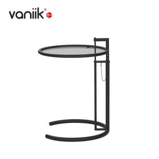 vaniik/北欧艺术设计沙发几 E1027 Eileen Gray 玻璃边几可升降