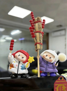 左右酱手持配件新年装饰可爱yoyo酱糖葫芦道具摆件办公区治愈礼物