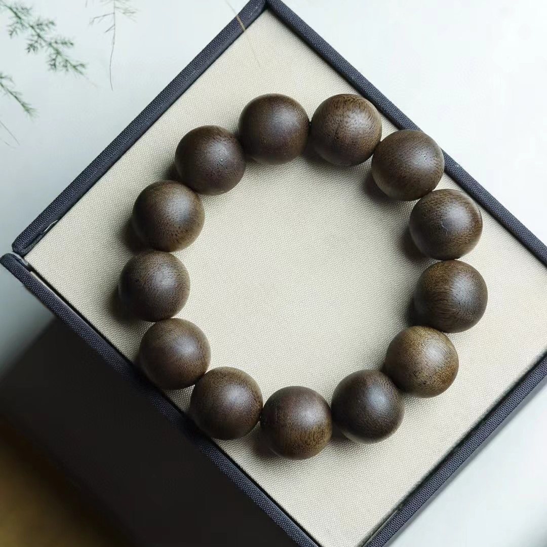 正宗白奇楠沉香手串越南芽庄老料正区天然保真满油高密浓厚收藏级