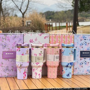 史丹利保温杯14oz/20oz联名款stanley40oz吸管杯mini杯送礼防漏杯