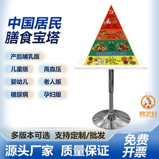 营养膳食宝塔食物模型金字塔中国居民饮食均衡营养食物交换份道具