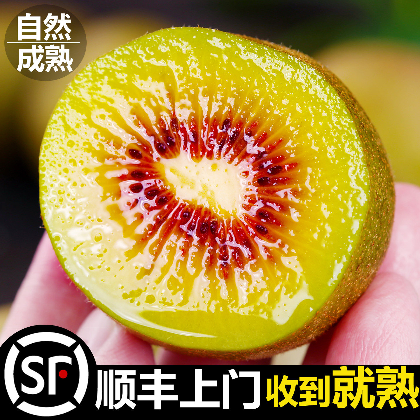 正宗蒲江红心猕猴桃孕妇水果香甜