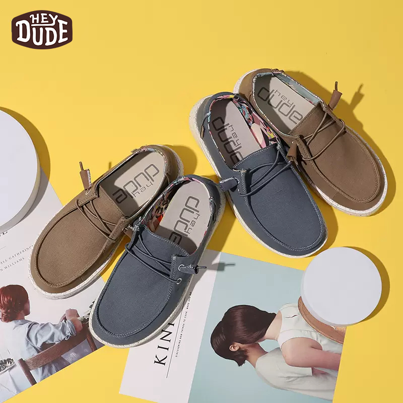 都德休闲低帮轻巧一脚蹬懒人鞋