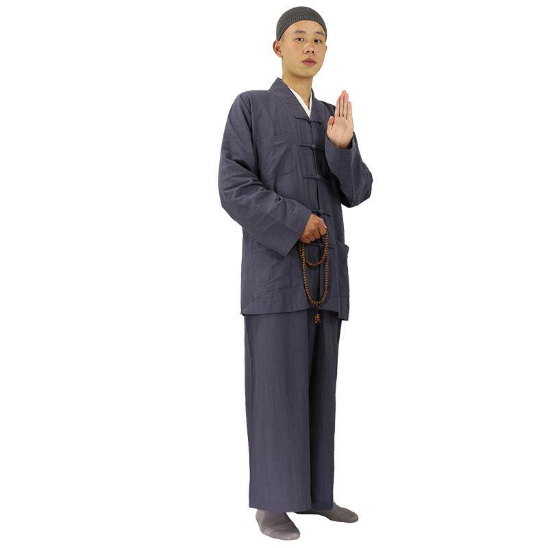 特价僧服短褂棉麻夏季男出家人免绑腿僧衣女比丘尼薄款和尚服小褂