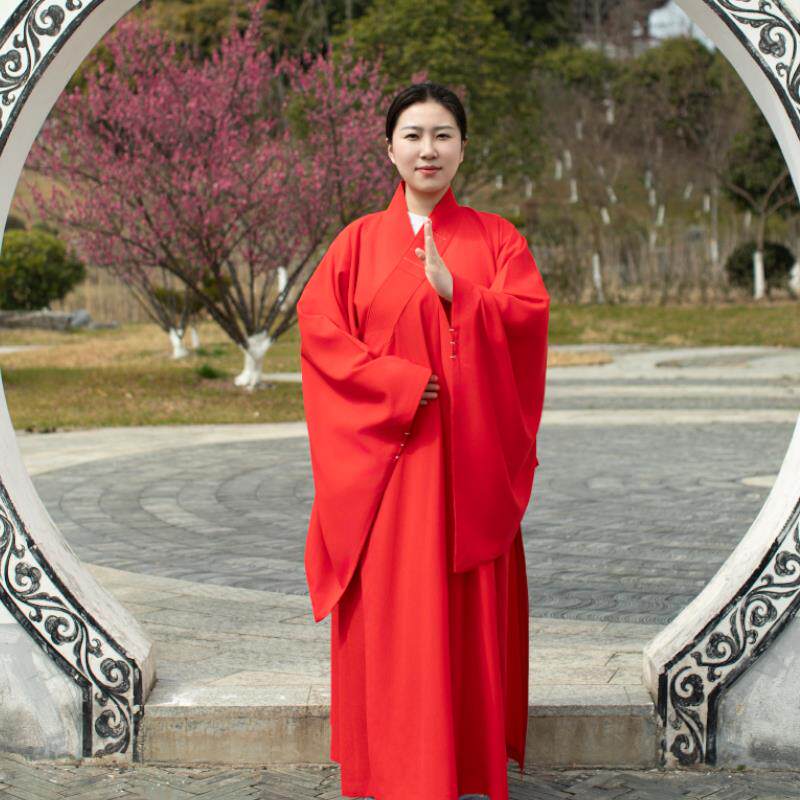 特价梵戒精品白色海青居士服多丽丝垂顺禅修服男女皈依服装不透明