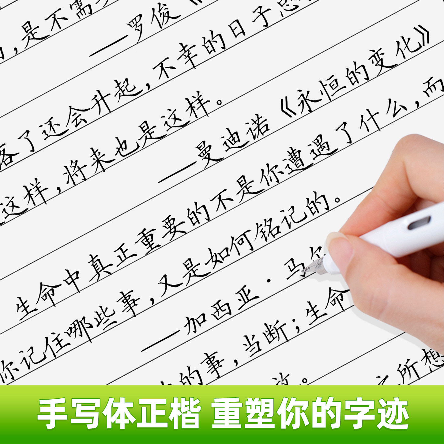正楷手写字体硬笔楷书练字帖小学生成人大学生钢笔临摹字帖楷书行书练字成年男专用字帖女生字体漂亮初学者练字入门临摹练字本