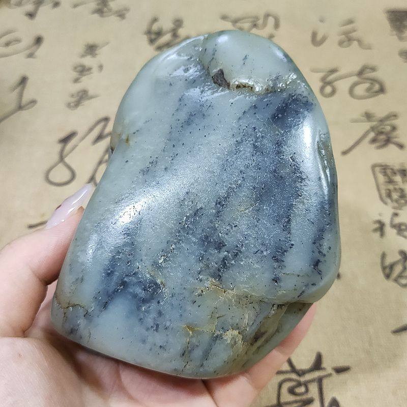 青花玉点墨状细腻原料雕刻料