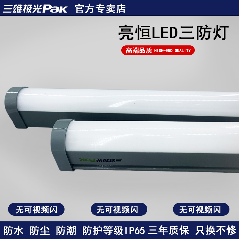 三雄极光LED一体化三防支架灯管