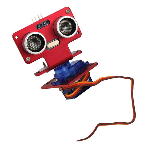 OSEPP超声波SR04舵机SG90铝合金云台支架  DIY智能小车机器人配件