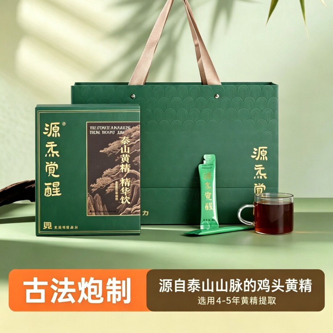 泰山九制黄精精华饮正品浓缩精华原液泰山特产九蒸九制元气养生