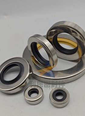 PTFE不锈钢聚四氟油封双唇30*35*40*42*43*45*47*50*52*7*8*10*12