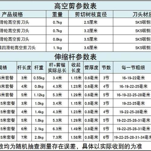久久木伸缩不锈钢高空剪刀高枝剪修树枝手锯伐木锯子园林工具