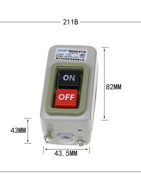 押压扣开关BS211B/216B/BS230B动力控制按钮开关三相电机启动按钮
