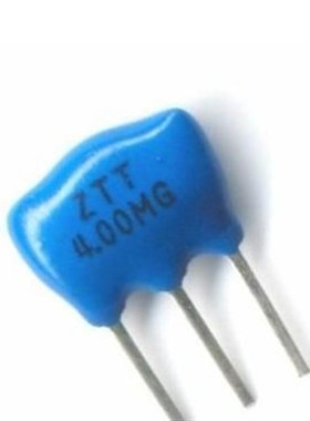 陶瓷晶振 4.000MHZ 4MHZ ZTT 4.00MG 陶瓷滤波器 蓝色光面