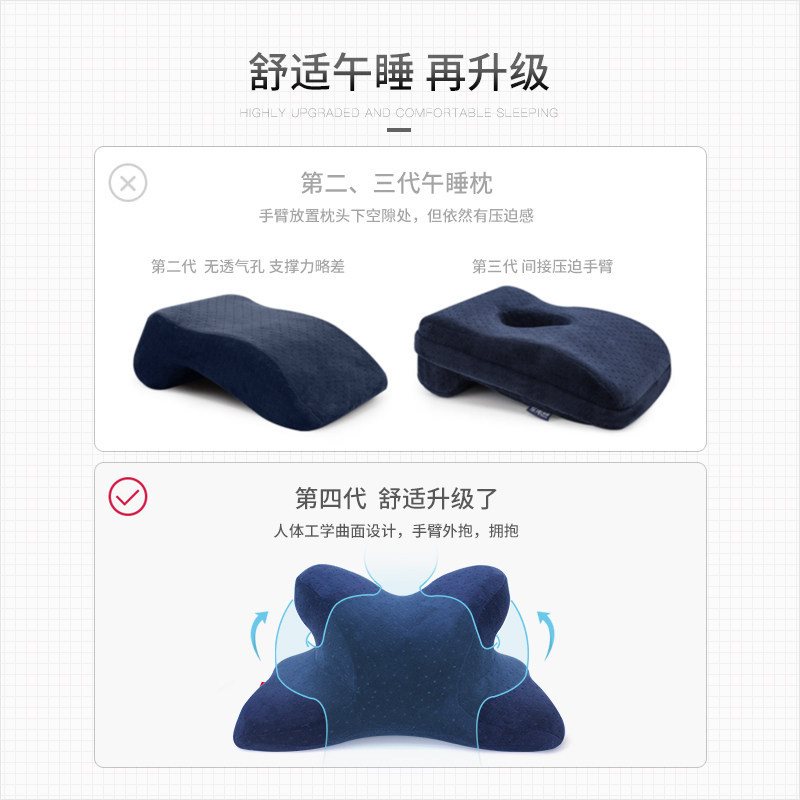 拥抱慢回弹记忆棉抱枕式枕头枕趴睡枕趴趴枕午休趴桌午睡太空4色在类目 居家布艺, 靠垫/抱枕中 - 来自Buy2taobao.com提供专业的淘宝代购服务