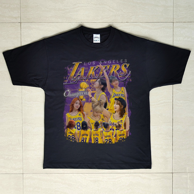 LE SSERAFIM女团周边金采源宫胁咲良许允真中村一叶洪恩採纯棉T恤