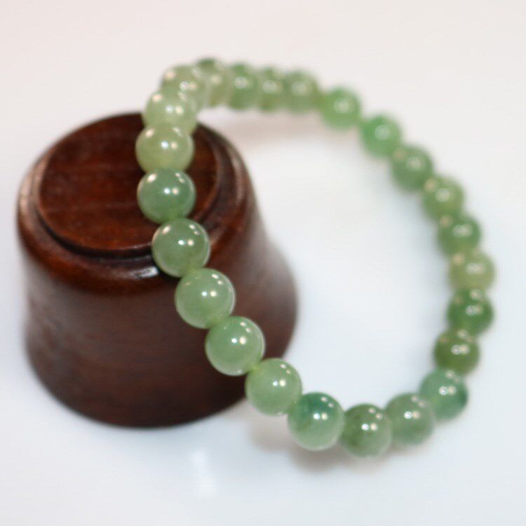 正品 老坑天然冰种油青翡翠珠子手链缅甸天然玉石a货 男女款手串