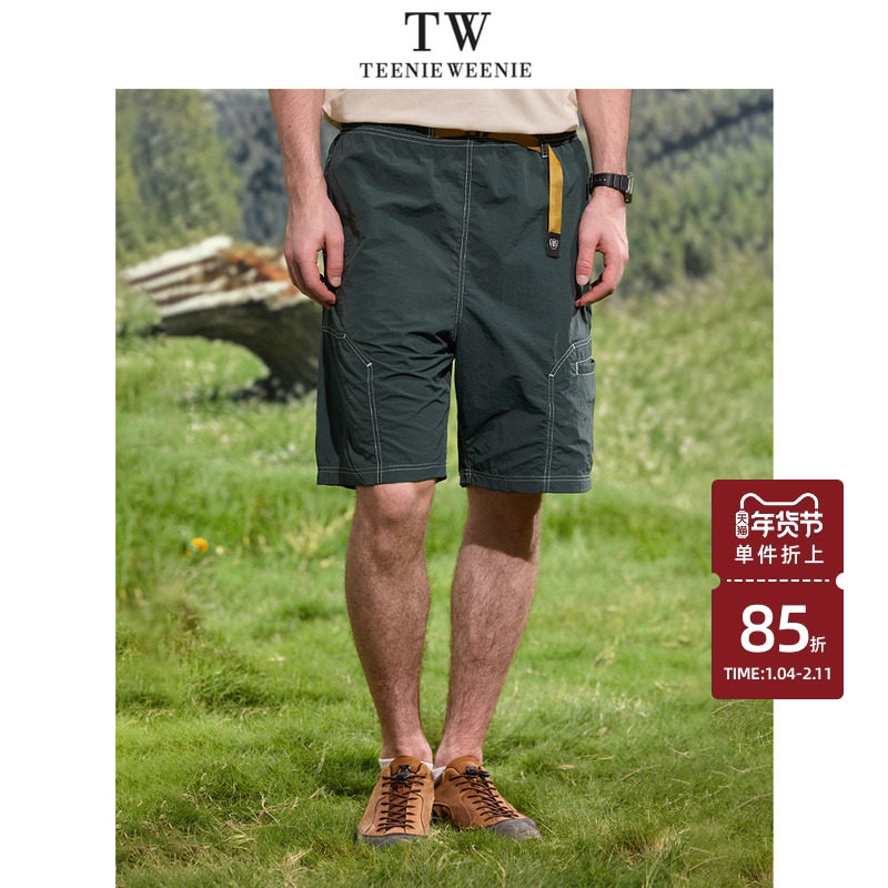 TeenieWeenie小熊男装户外休闲宽松潮流顺滑抗皱松紧腰带