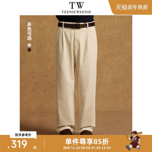 灯芯绒复古休闲通勤长裤 TeenieWeenie小熊男装 冬季 休闲裤 简约时尚