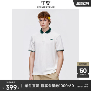 休闲翻领t恤男士 TeenieWeenie小熊男装 新款 POLO衫 T恤男2024夏季
