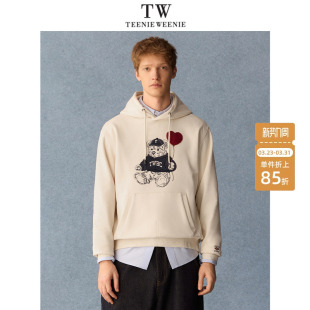 帽衫 重磅挺阔情侣款 连帽卫衣男 2026年春新款 TeenieWeenie小熊男装