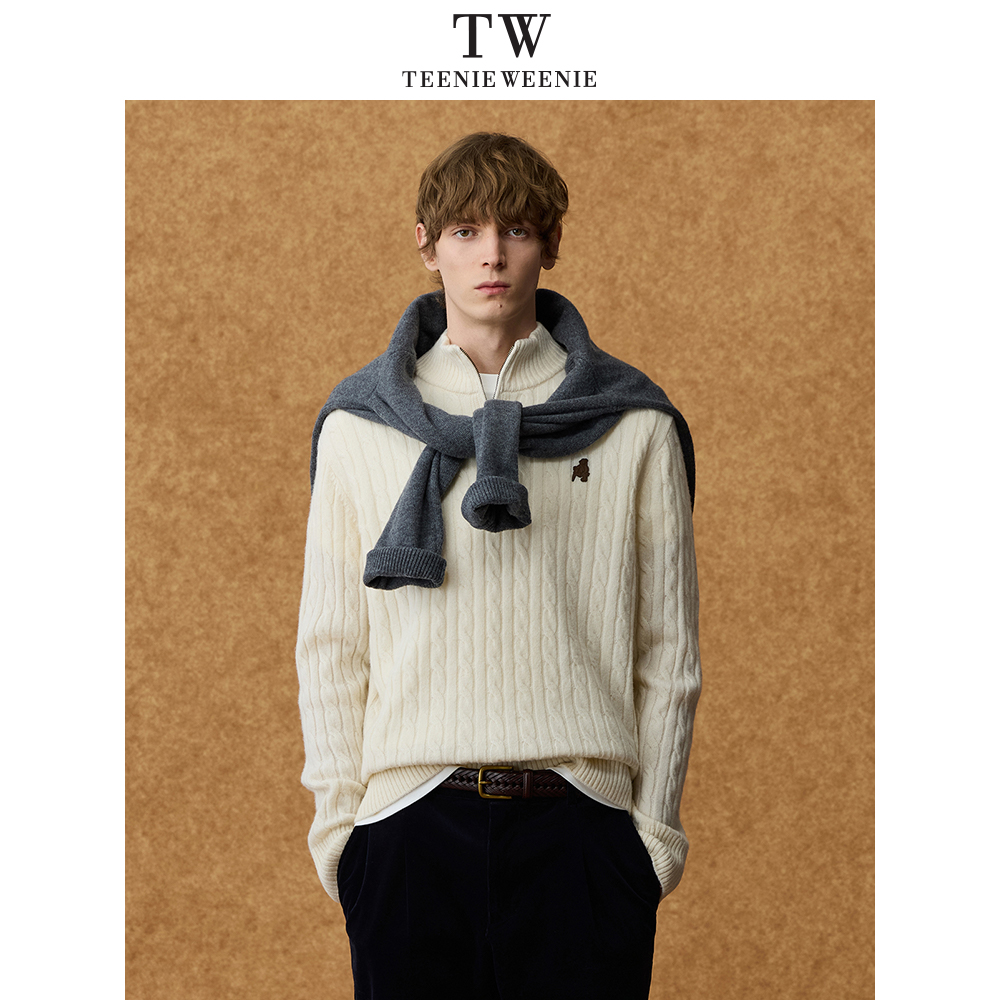 Teenie Weenie小熊男装复古保暖新款休闲长袖毛衣,男装,针织衫/毛衣,淘宝优惠券,粉丝福利购,淘宝优惠卷