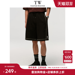 运动休闲短裤 TeenieWeenie小熊男装 简约时尚 2025春夏新款 TWGX 卫裤