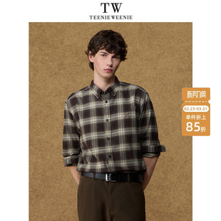 新款 TeenieWeenie小熊男装 长袖 休闲磨毛衬衫 上衣 刺绣复古美式